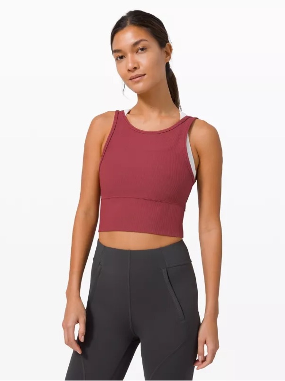 Lululemon Power Pivot Crop Tank